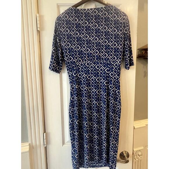 Ralph Lauren Career Dress Women 8 Blue Easter Spring Wedding Church Flattering - Picture 3 of 8